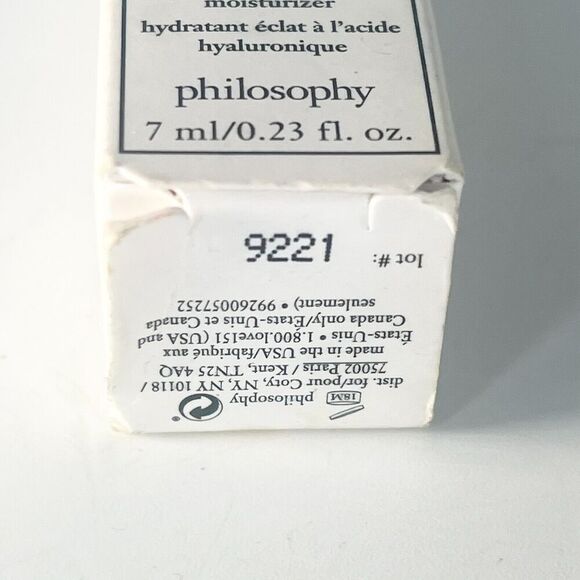 Philosophy Renewed Hope in a Jar Water Cream Moisturizer Travel .23fl oz 7ml New - Picture 6 of 6